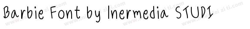 Barbie Font by lnermedia STUDIO字体转换